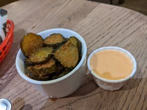 Frickles at Annie's Burger Shack in Nottingham