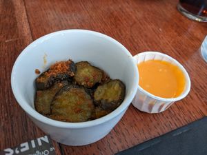 Frickles at Annie's Burger Shack in Nottingham