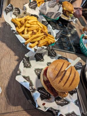 Vegan food at Annie's at Annie's Burger Shack in Nottingham