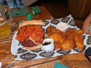 The Sloppy Joe burger at Annie's Burger Shack in Nottingham