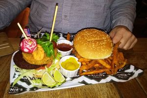 Thai special burger - vegan at Annie's Burger Shack in Nottingham