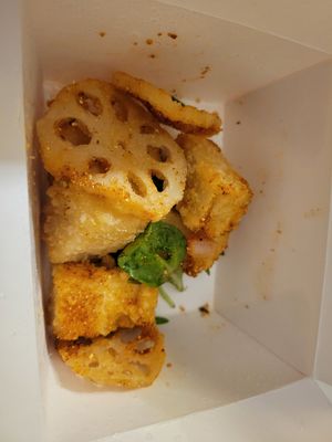 Lotus root and tofu appetizer at Thaihey Thaifood in New Orleans