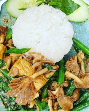 Kraprow vegan  at Thaihey Thaifood in New Orleans