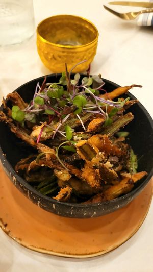 Fried okra at Thaihey Thaifood in New Orleans