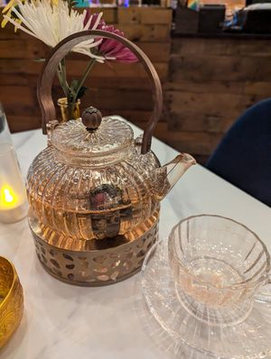 Blooming tea at Thaihey Thaifood in New Orleans