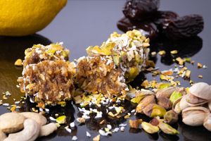 Raw Lemon Drizzle  at Goji Catering in Todmorden