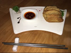 best vegan turkey ever!! at Míng Shèng YǎngShēng Sù 铭圣养生素餐厅 in Shanghai