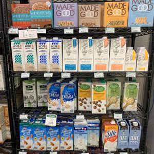 Plant based milk at Hampden Park Co-op in St Paul