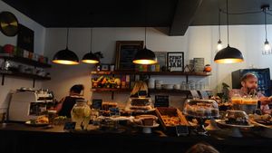 Great selection of cakes at Laxey Kitchen in Laxey