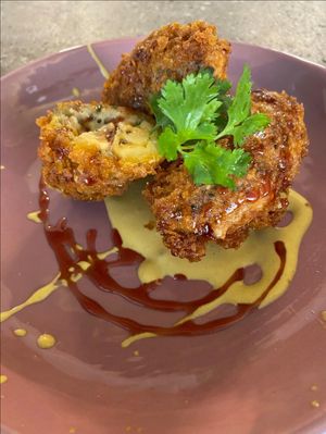 Tender paned plantain. at Chéri Coco in Pantin