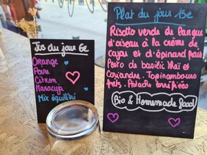 Menu du jour at Chéri Coco in Pantin