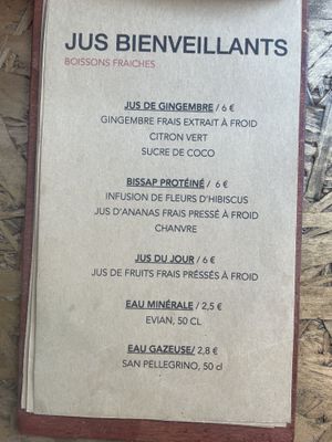 Juices  at Chéri Coco in Pantin