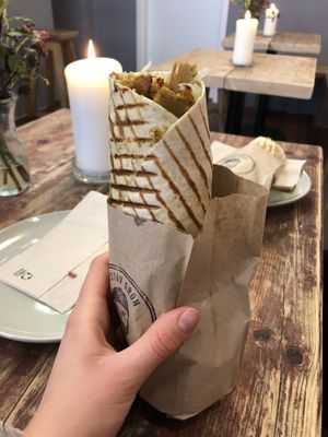 The Kebap was super filling and yummy! at Gustav Grün in Oldenburg