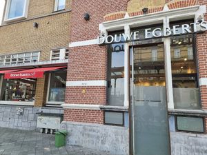 On the side at Douwe Egberts Café in Maastricht