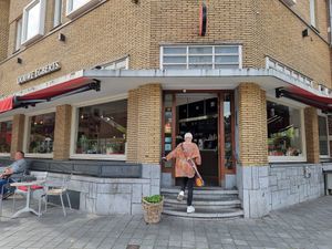 Entrance at Douwe Egberts Café in Maastricht