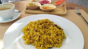 mushroom rice at Amapola Tasty Moments in Valencia