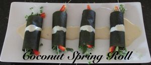 Spring Rolls at Chef Sara's Raw Vegan Academy and Cafe in Cave Creek