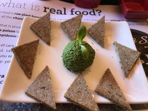 Spinach Pate  at Chef Sara's Raw Vegan Academy and Cafe in Cave Creek