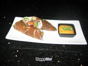 Young coconut warp at Chef Sara's Raw Vegan Academy and Cafe in Cave Creek