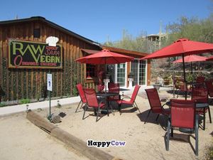 Patio at Chef Sara's Raw Vegan Academy and Cafe in Cave Creek