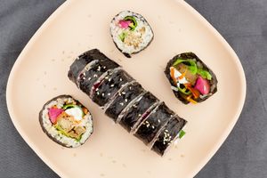 Fried Tofu Kimbap. at Mama Uma in Madrid
