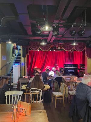 stage and dining area  at The Sound Lounge in Sutton
