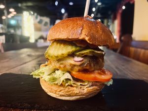 Redefine Cheese (vg) Burger at The Sound Lounge in Sutton