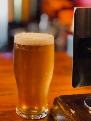 Locally sourced lager at The Sound Lounge in Sutton