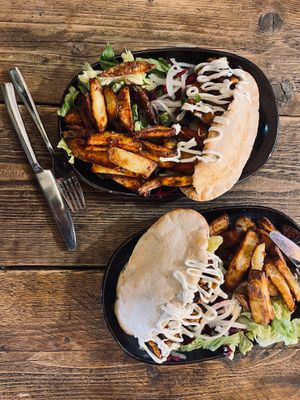 Lamb (vg) Kebab & Chips at The Sound Lounge in Sutton