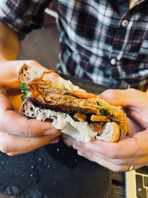 'Beef' (vg) & Horseradish Sandwich at The Sound Lounge in Sutton