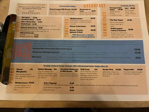 Sunday menu  at The Sound Lounge in Sutton