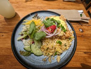 Mittagsmenü: Bratreis mit Tofu (ohne Ei) at Vietfresh in Jena