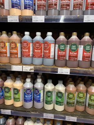 Range of sauces   at Asia Market in Dublin