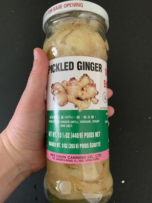 Pickled gingerr  at Asia Market in Dublin