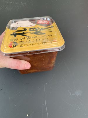 Big tub of miso  at Asia Market in Dublin