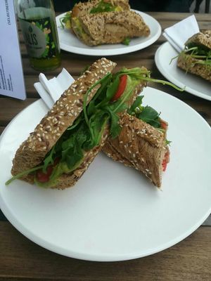 Avocado baguette at Cafe Loumee in Fuessen