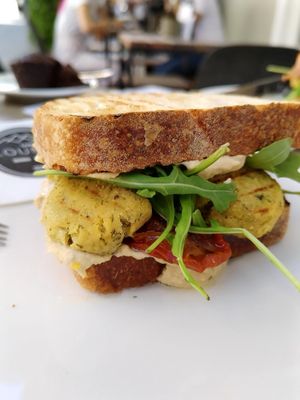 Hummus Falafel at Cafe Loumee in Fuessen
