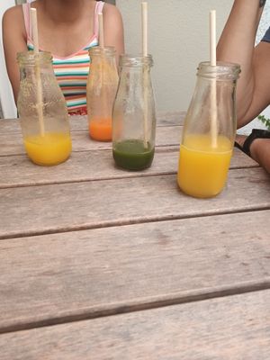 Juices at Cafe Loumee in Fuessen