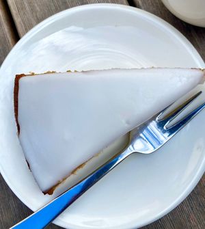 Lemon cake  at Cafe Loumee in Fuessen