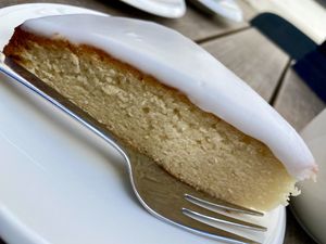 Lemon cake  at Cafe Loumee in Fuessen