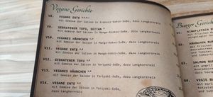 vegane Speisekarte Seite 2 at Mr Tu in Cottbus