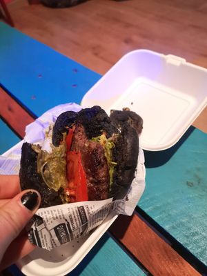 Leichenteil Burger at Pinky's Pizza Manufaktur in Rostock