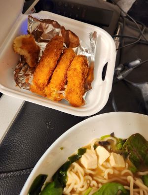 Fried things that came with the ramen at Soho Ramen & Sake Bar in Temecula