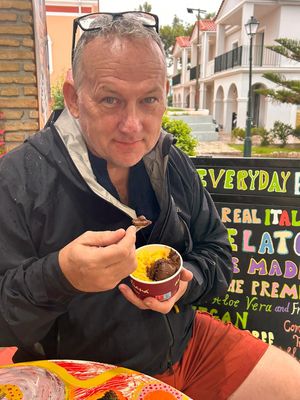   at Arte Italiano Gelateria in Kefalonia