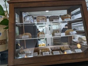 Case at Crust Vegan Bakery in Philadelphia