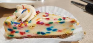 Funfetti cheese cake! at Crust Vegan Bakery in Philadelphia