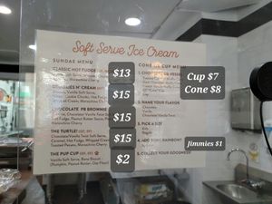 Soft Serve Ice Cream Updated with Prices, August 2023...for people like myself who are afraid to buy something when the price is not listed. I did the scary thing of asking for the at Crust Vegan Bakery in Philadelphia
