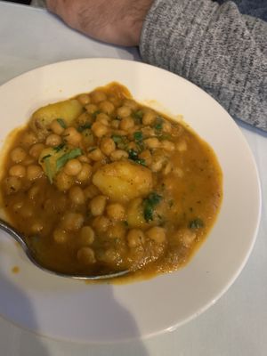 Aloo Chana  at Mirch Masala in Seattle