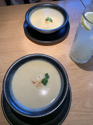 Creamy soup  at Green One BTC in Ljubljana