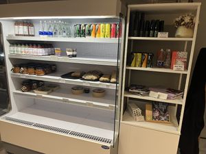 Drinks and To-go section  at Green One BTC in Ljubljana